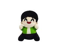 Peluche omz plush, garçon à manteau souriant, couleur verte, doudou, 20 cm