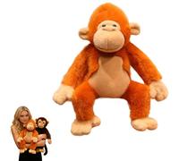 Peluche orang-outan orange, mignon singe doux, compagnon rembourré pour tous les âges, décoration d'intérieur idéale et idée cadeau chaleureuse (orange : A)