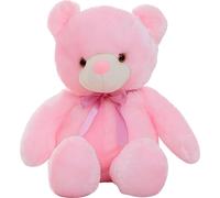 Peluche ours avec éclairage LED 50 cm rose peluche lumineuse pour enfants avec des lampes LED à l'intérieur
