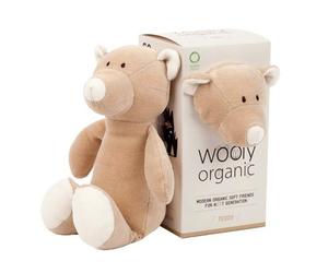 Peluche Ours Bio 'Teddy' Wooly Organic® Coton Bio Beige 17 cm -