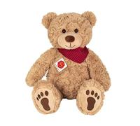 Teddy Hermann Teddy Chilly avec écharpe Doudou ours en peluche brun rouge 40 cm