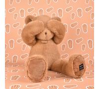 Peluche ours Clémentin Praline Cacahuète (80 cm)