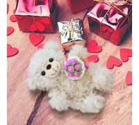 Peluche Ours En Avec Fleurs, Collection Ours En Peluche Fleuris, Pour Un Anniversaire, Un Anniversaire De Mariage, Maman, épouse, Grand-Mère, Amie, Cadeau Romantique Et éternel (Multicolore--A)