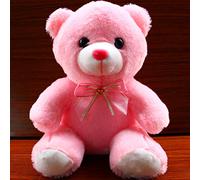 Peluche Ours en Peluche avec Veilleuse LED pour Enfants - Poupée Souple avec Lumières Colorées, Minuterie de 30 Minutes - Idéal pour L'heure du Coucher, Soulagement de l'anxiété - Matériau