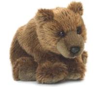 peluche Ours Grizzly de 15 cm marron