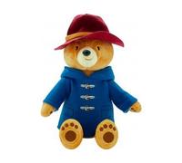 Peluche Ours Paddington avec Son Manteau Bleu et Son Chapeau Rouge 37 cm - Set Doudou Enfant et Une Carte Offerte - Dessin Anime