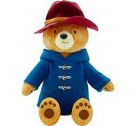 Peluche Ours Paddington Avec Son Manteau Bleu Et Son Chapeau Rouge 37 Cm - Set Doudou Enfant et une Carte offerte - Dessin Anime