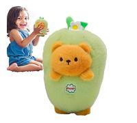 Peluche Ours réversible, Jouet en Peluche Lapin Carotte | Ours en Peluche pour Filles,des Animaux aubergines transformés en poupées végétales pour Les Filles