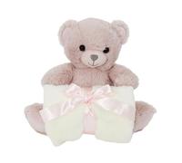 Peluche Ours - Tom Et Zoe - Rose - 20 Cm