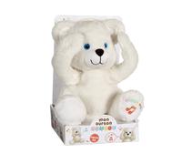 Peluche - ourson coucou - 25 cm blanc TU