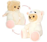 Peluche Ourson Déguisé en Mouton 25 cm BRUBIES Pyjama Ours Doudou Deguisement