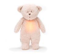 Peluche ourson nature bio avec sons & lumières rose blush Moonie