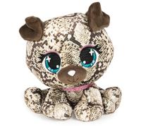 PELUCHE P.LUSHES PETS - BELLA BOA 20 CM - Peluche Chien Carlin Imprimé Serpent Inspirée de la Mode - Taille 20 cm - Peluche A Collectionner - Collection Podium - 6064064 - Jouet Enfant 3 ans et +