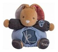 Peluche p tit lapinou charmeur blue denim 18 cm - kaloo - doudou enfant G