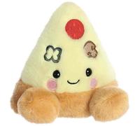 Aurora World – Peluche Palm Pals Peppa Pizza 33688 Jaune et marron 13 cm