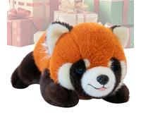 Peluche Panda - 17 pouces, mignon peluche panda rouge pour l'adoption d'animaux de compagnie | Peeluche doux pour adolescents adultes Collectionneurs temps de jeu le coucher