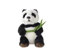 Peluche Panda avec feuille 18 cm