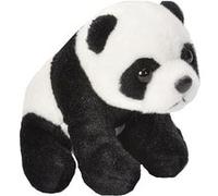 peluche panda de 15 cm noir blanc