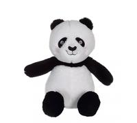 Peluche - panda econimals en peluche éco-conçue - 24 cm noir TU