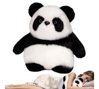Peluche Panda En Peluche,Animal En Peluche Panda Mignon,Jouet mignon en peluche d’ours panda | à fermeture éclair double face pour garçons et filles, pour accompagner les dans leur croissance