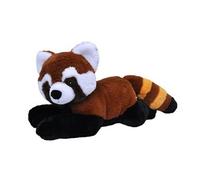 peluche panda junior 30 cm rouge