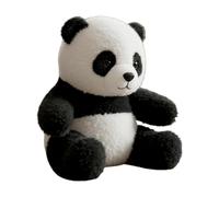 Peluche panda - Modèle réaliste de table en peluche - Compagnon douillet doux pour et adultes - Décoration apaisante émotionnelle pour bureau, chambre à coucher, salon et chambre d'enfant