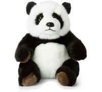 Peluche Panda-Peluche Réaliste Avec De Nombreux Détails Ressemblants-Douce Et Souple-Normes Ce-Panda Assis-Hauteur 22 Cm