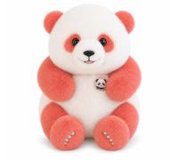 Peluche Panda Réaliste, Grand Panda Géant Doux en Velours，Pink：35cm | Coussin Animal Mignon avec Rembourrage Coton PP, Jouet Décoration Chambre et Cadeau pour Enfants Adultes