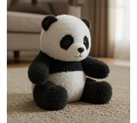 Peluche panda réaliste pour un soutien émotionnel, imite les mouvements naturels pour un confort réaliste, peluche Pandy-Ai-Plush avec fourrure ultra douce, le câlin confortable que vous avez (1 pièce