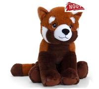 Keel Toys - KEELECO - Peluche Panda Roux 18cm, SE6566, Marron/Blanc