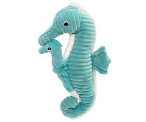 Peluche Papadou papa et bébé Les Ptipotos Aqua (34 cm)