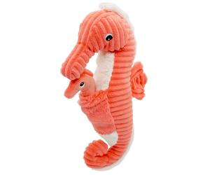 Peluche Papadou papa et bébé Les Ptipotos Corail (34 cm)