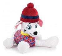 Peluche pat patrouille marcus couche 50 cm - chien - set doudou enfant avec carte tigre