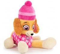 Peluche pat patrouille stella couche 50 cm - chienne - set doudou enfant avec carte tigre