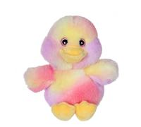 Peluche - peluche basse cour colorée 15 cm - canard rose TU