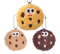Peluche Peluche Cartoon Douce Portable en Forme de Cookie 6 centimètres | Peluche Rembourré Accessoires Doux Pour Garçons, Filles, Sac À Main, Sac À Dos Et