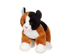 Peluche - chat floppikitty - roux, noir et blanc 22 cm orange TU