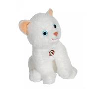 Peluche - Peluche Chat Mimi Cats Sonore Blanc - 18 Cm Blanc TU