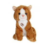 Peluche - Peluche Chat Mimi cats sonore roux - 18 cm