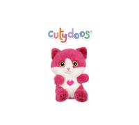 Peluche - peluche chat rose framboise cutydoos love - 13 cm rose TU