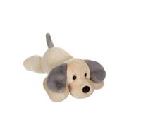 Gipsy Toys - Peluche Chien ALLONGE Douceur Creme Oreilles Grises - 50 CM