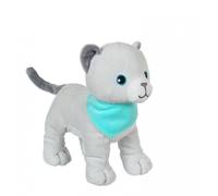 GIPSY Toys - Fun Kitties sonores Gris Foulard Turquoise - Peluche pour Enfant - 071621