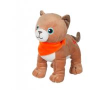 GIPSY Toys - Fun Kitties sonores Marron Clair Foulard Orange - Peluche pour Enfant - 071618