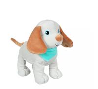 Peluche - peluche chien fun puppies sonore, gris foulard turquoise - 17 cm bleu TU