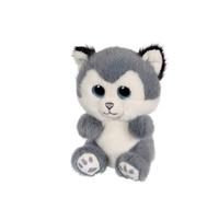 Gipsy Toys - Peluche Chien Husky « CUTYDOOS » - 13 CM - Gris BLEUTE