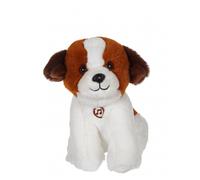 Peluche - Peluche Chien Mimi Dogs Sonore Blanc Et Marron - 18 Cm Marron TU