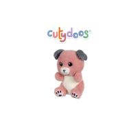Peluche - Peluche Chien Spot Cutydoos Rose Poudré Et Gris ? 13 Cm Blanc TU