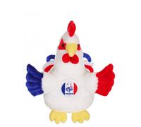 Peluche - Peluche Coq Bleu, Blanc, Rouge Fff - 25 Cm Rouge TU