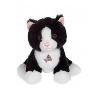 Peluche - Dogz & kats sonores 18 cm - chat noir et blanc