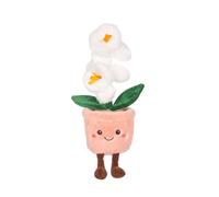 Peluche - Peluche Fleur Orchidée Avec Pot Beige Rosé ? Mimi Flowers ? 24 Cm Blanc TU